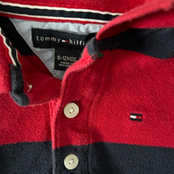 Tommy Hilfiger Size 6-12 month Boy's One Piece Polo Romper - Picture 2 of 2